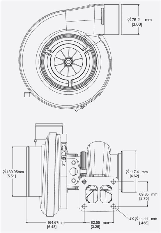 BorgWarner S400SX Complete Turbo 179182