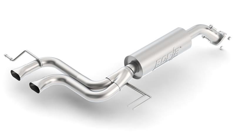 Borla S-Type Rear Section Exhaust System - 2.25 in. - Incl. Muffler/Hardware/No Tip - Uses Factory Valance - Dual Center Rear Exit 11821