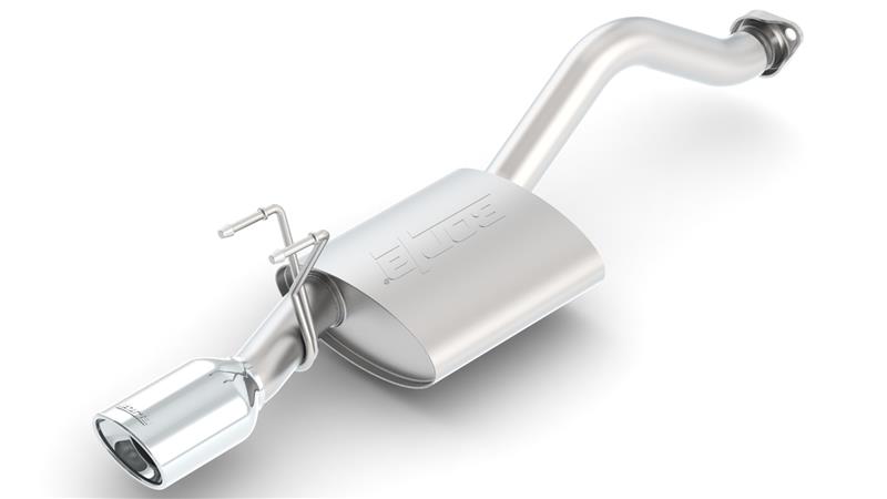 Borla S-Type Rear Section Exhaust - 2.25 in. Tubing - Incl. Muffler/Hardware/4.25 in. x 3.5 in. Single Oval Rolled Angle-Cut Tip - Single Right Rear Exit 11828