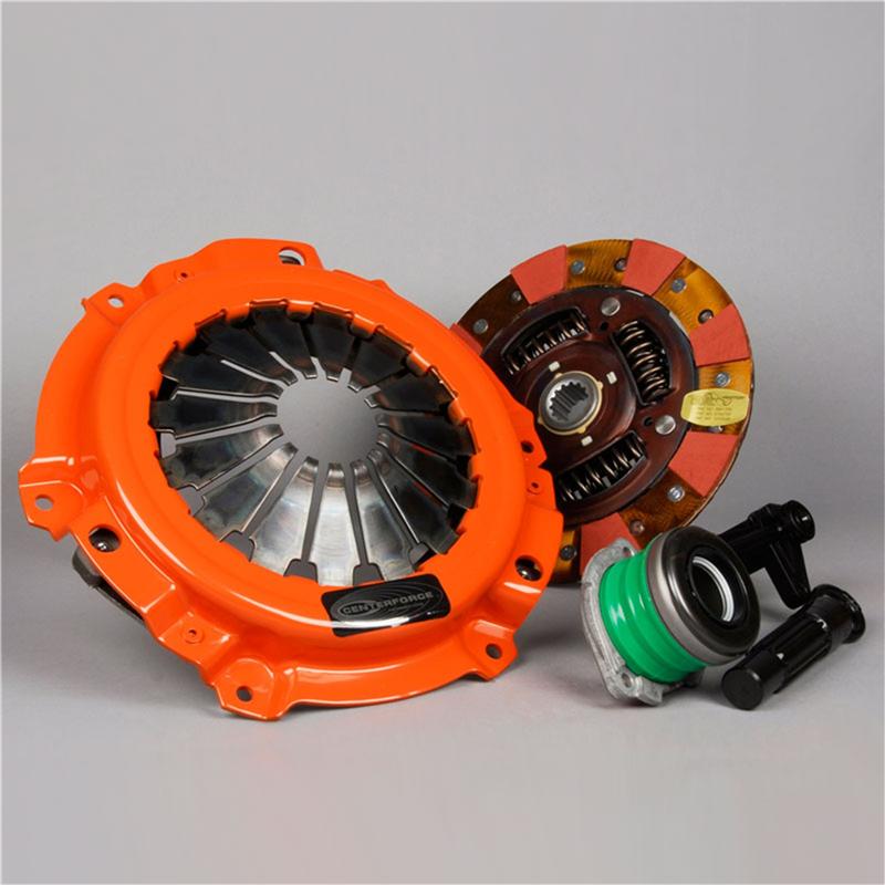 Centerforce Dual Friction Clutch Kit - Incl Pressure Plate, Disc, Throw Out Bearing, Alignment Tool, Slave Cylinder DF130733