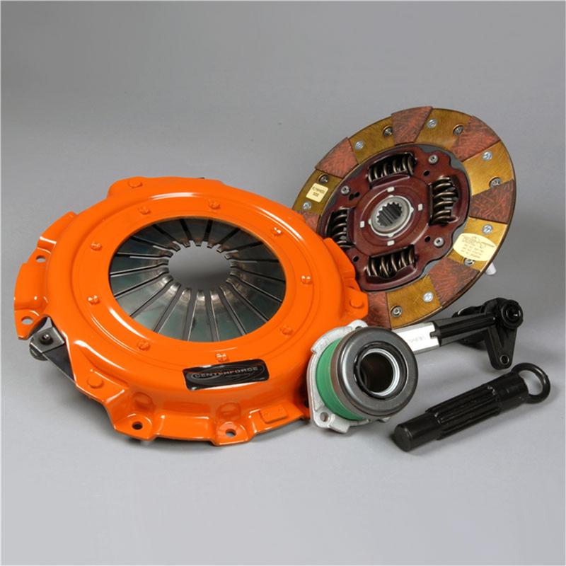 Centerforce Dual Friction Clutch Kit - Incl Pressure Plate, Disc, Throw Out Bearing, Alignment Tool, Slave Cylinder DF140833