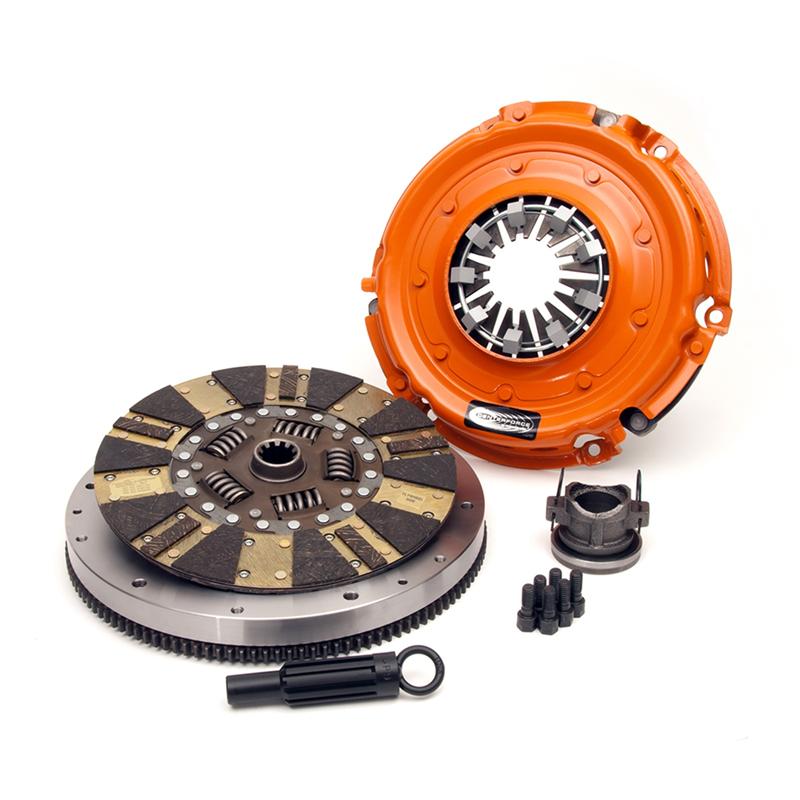 Centerforce Dual Friction Clutch Kit - Incl Pressure Plate, Disc, Flywheel, Alignment Tool, Throw Out Bearing, Pilot Bearing, Bolts KDF379176