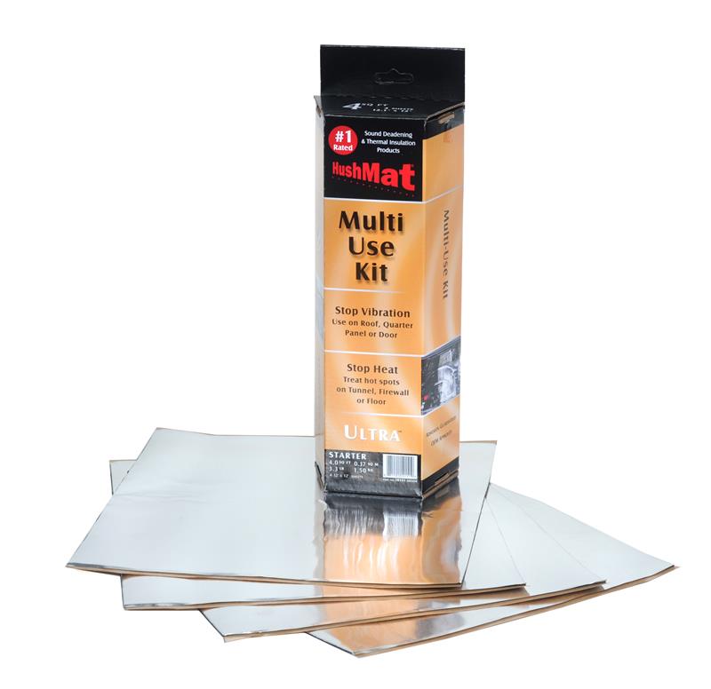HushMat Ultra Insulating/Damping Material Multi Use Kit - Includes 4 Pads 10151