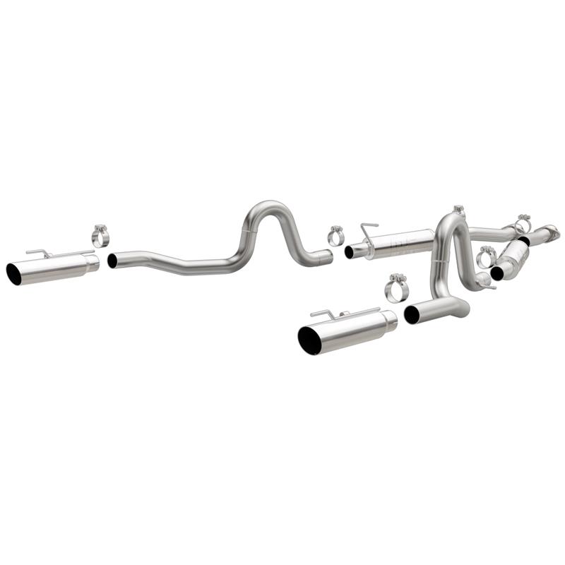 MagnaFlow Competition Series - Stainless Cat-Back Exhaust - Dual Split Rear Exit 15673