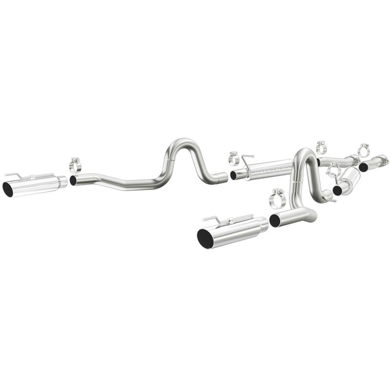 MagnaFlow Competition Series - Stainless Cat-Back Exhaust - Dual Split Rear Exit 15677