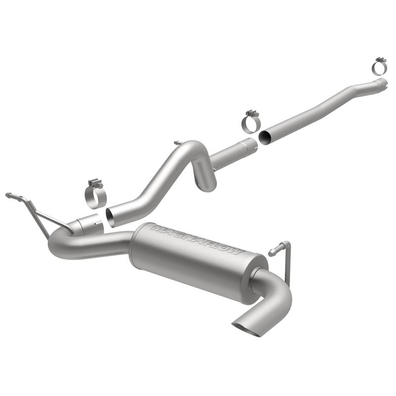 MagnaFlow Competition Series - Stainless Cat-Back Exhaust - Single Straight Passenger Side Rear Exit 15117