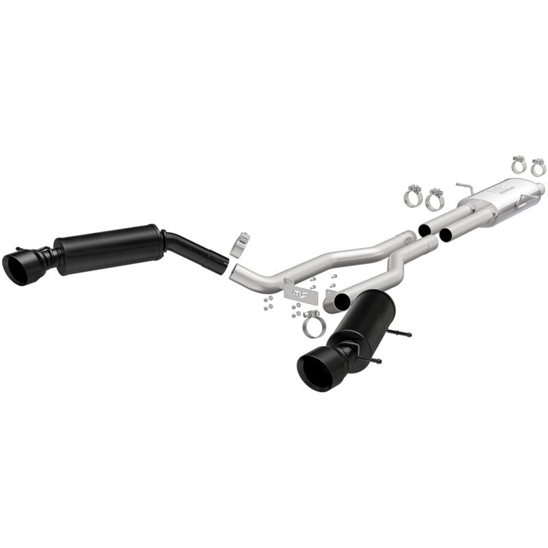 MagnaFlow MF Black Series - Cat-Back Exhaust - Dual Split Rear Exit 19123