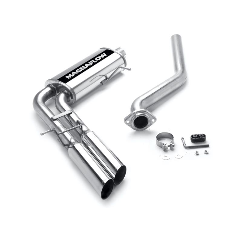 MagnaFlow MF Series - Stainless Cat-Back Exhaust - Dual Same Side Before Passenger Rear Tire Exit 15842