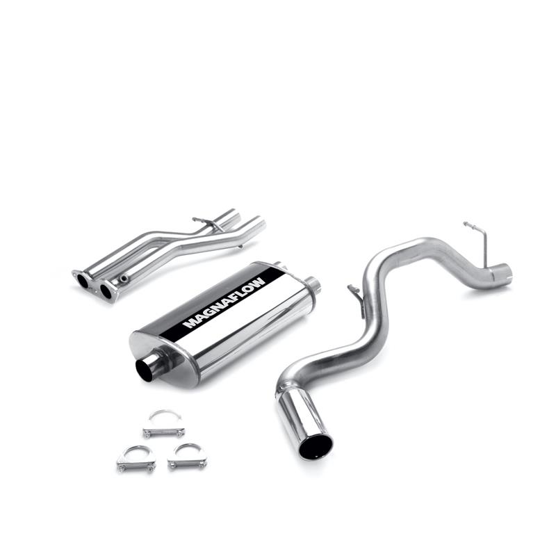 MagnaFlow MF Series - Stainless Cat-Back Exhaust - Single Passenger Side Rear Exit 15701