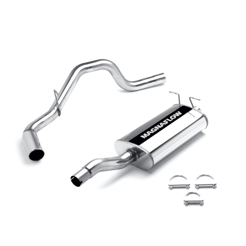 MagnaFlow MF Series - Stainless Cat-Back Exhaust - Single Passenger Side Rear Exit 15608
