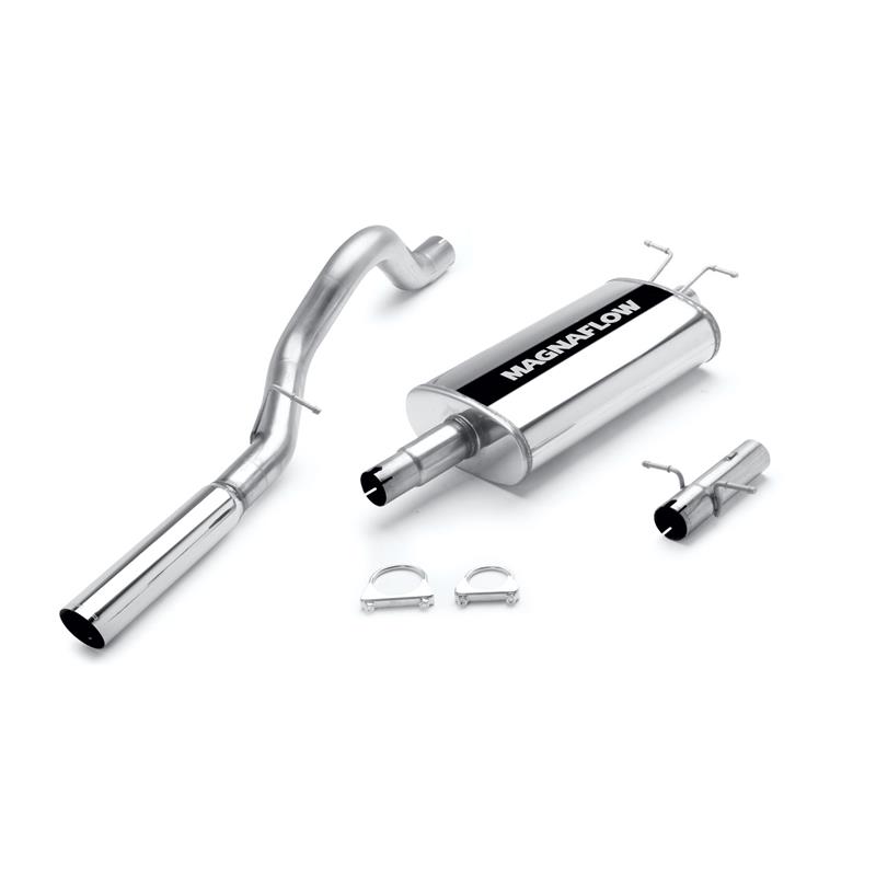 MagnaFlow MF Series - Stainless Cat-Back Exhaust - Single Straight Passenger Side Rear Exit 15659