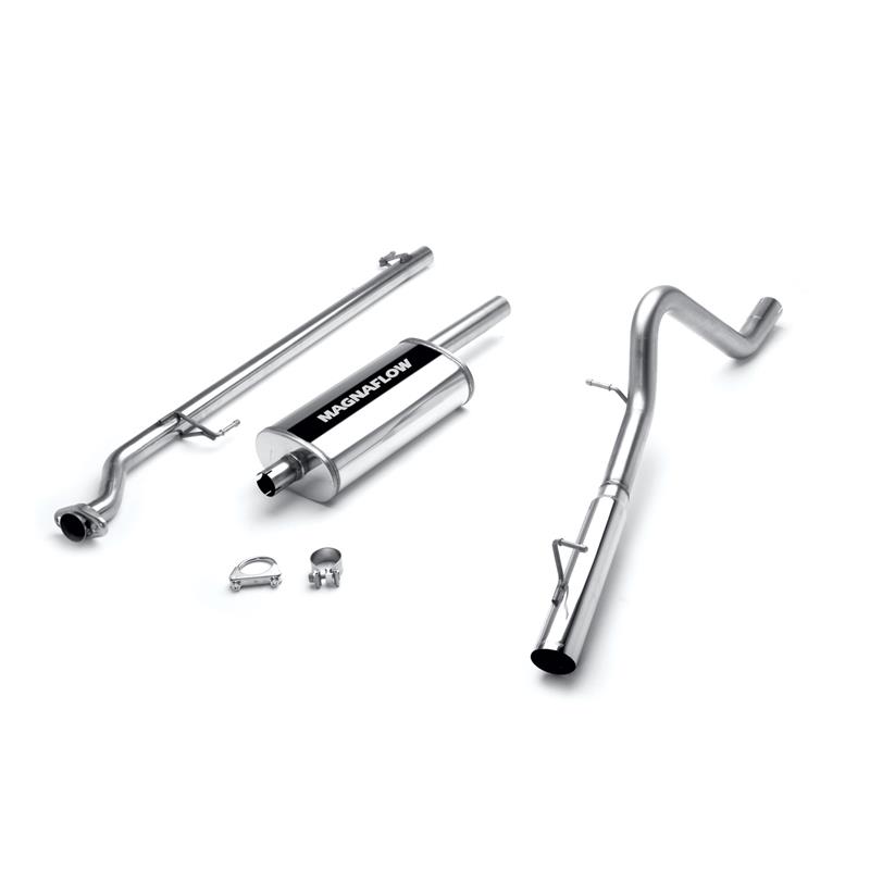 MagnaFlow MF Series - Stainless Cat-Back Exhaust - Single Straight Passenger Side Rear Exit 15663