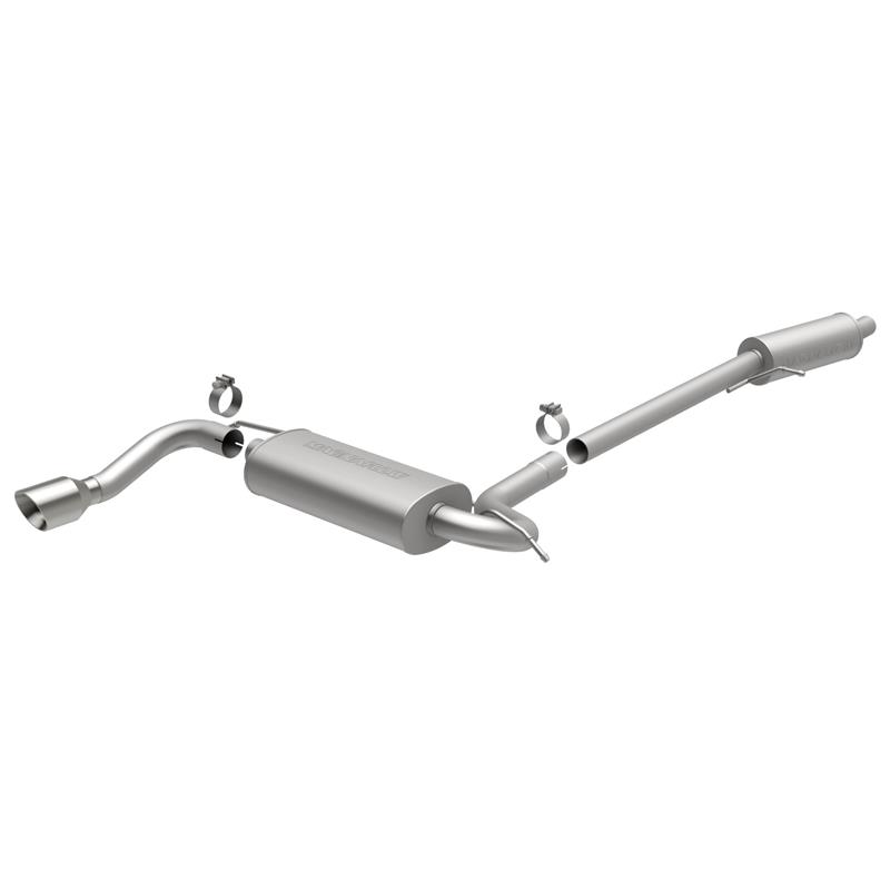 MagnaFlow MF Series - Stainless Cat-Back Exhaust - Single Straight Driver Side Rear Exit 15110