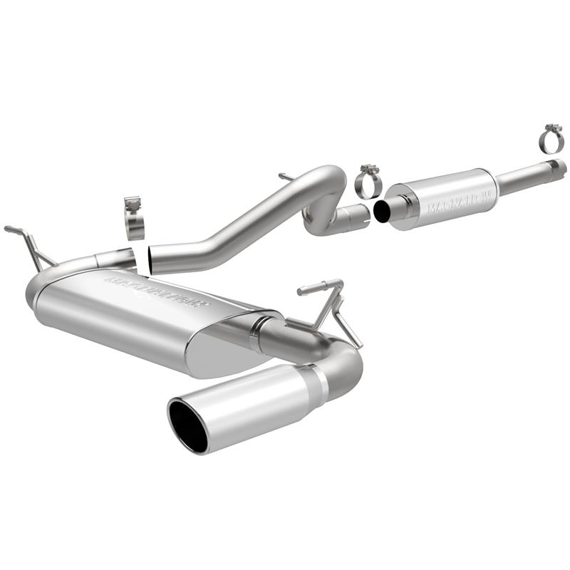MagnaFlow MF Series - Stainless Cat-Back Exhaust - Single Straight Passenger Side Rear Exit 15116