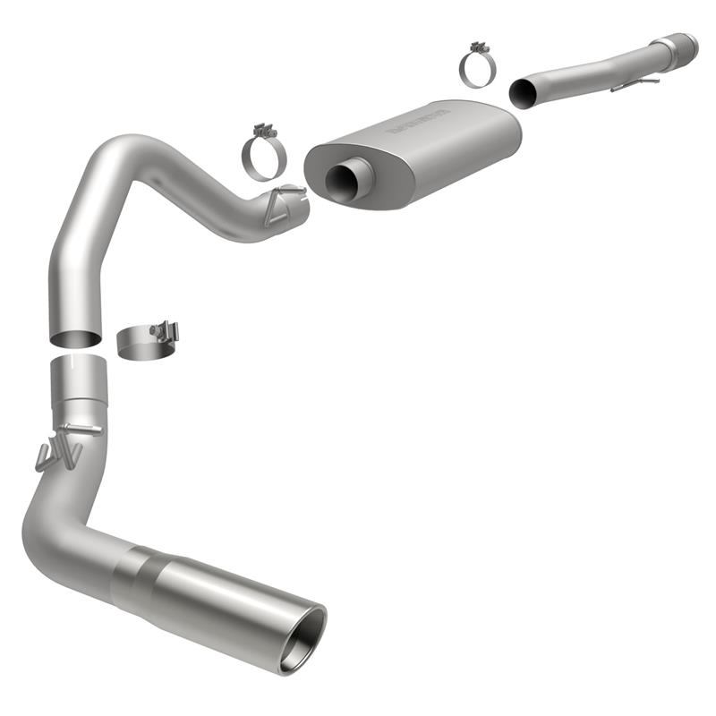 MagnaFlow MF Series - Stainless Cat-Back Exhaust - Single Passenger Side Rear Exit 15121