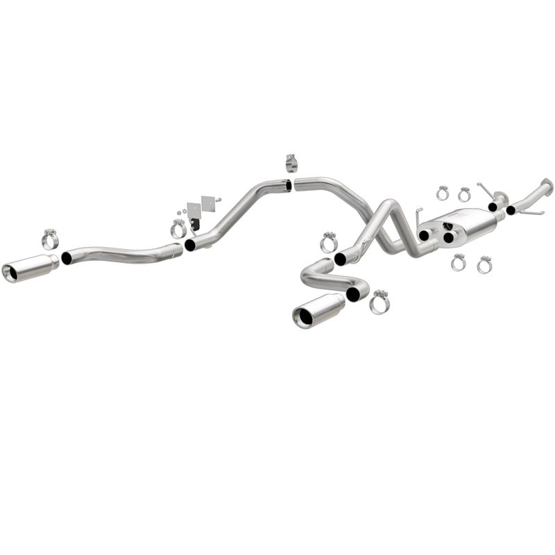 MagnaFlow MF Series - Stainless Cat-Back Exhaust - Dual Split Rear Exit 15305