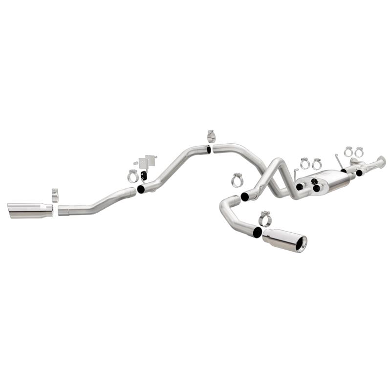 MagnaFlow MF Series - Stainless Cat-Back Exhaust - Dual Split Rear Behind Rear Tires Exit 19230