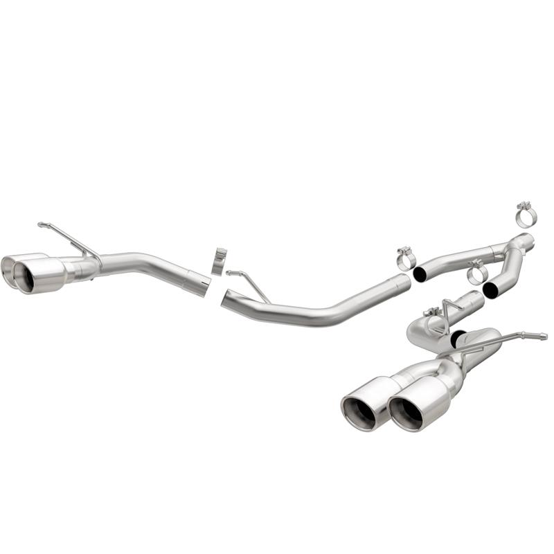 MagnaFlow MF Series - Stainless Cat-Back Exhaust - Quad Split Rear Exit 19192