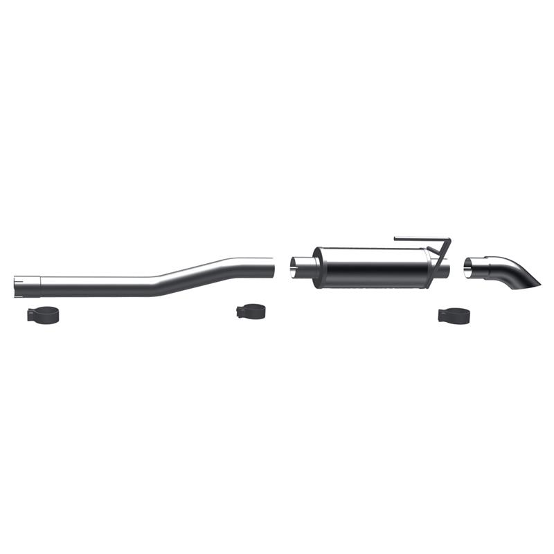 MagnaFlow Off-Road Pro Series - Stainless Cat-Back Exhaust - Turn Down In Front Of Rear Tire Exit 17110