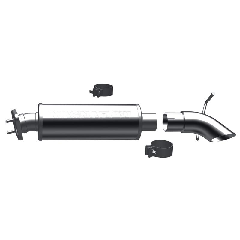 MagnaFlow Off-Road Pro Series - Stainless Cat-Back Exhaust - Turn Down In Front Of Rear Tire Exit 17122