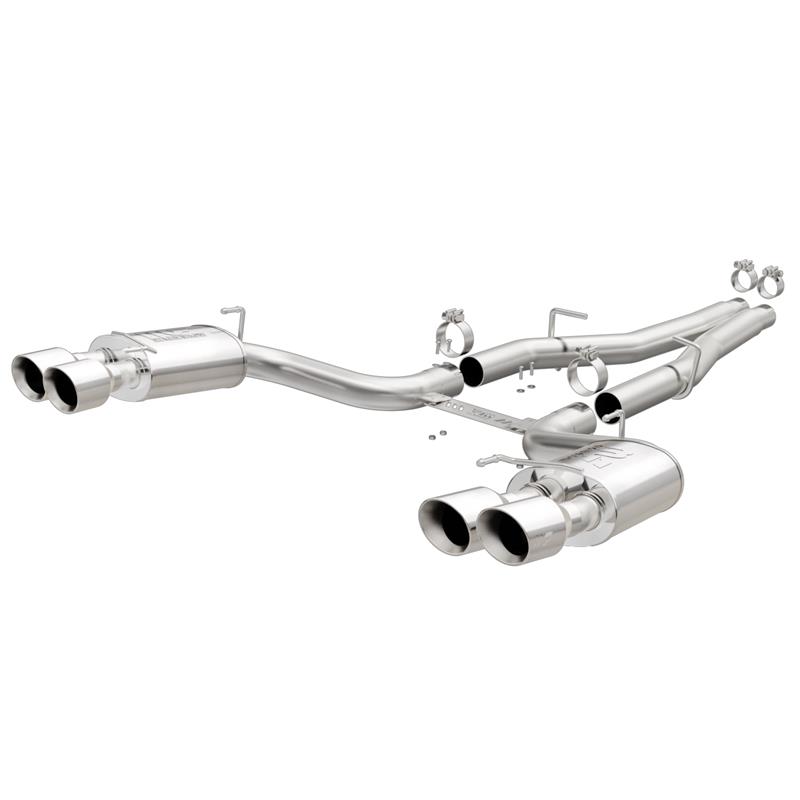 MagnaFlow Sport Series - Stainless Cat-Back Exhaust - Quad Split Rear Exit 19250