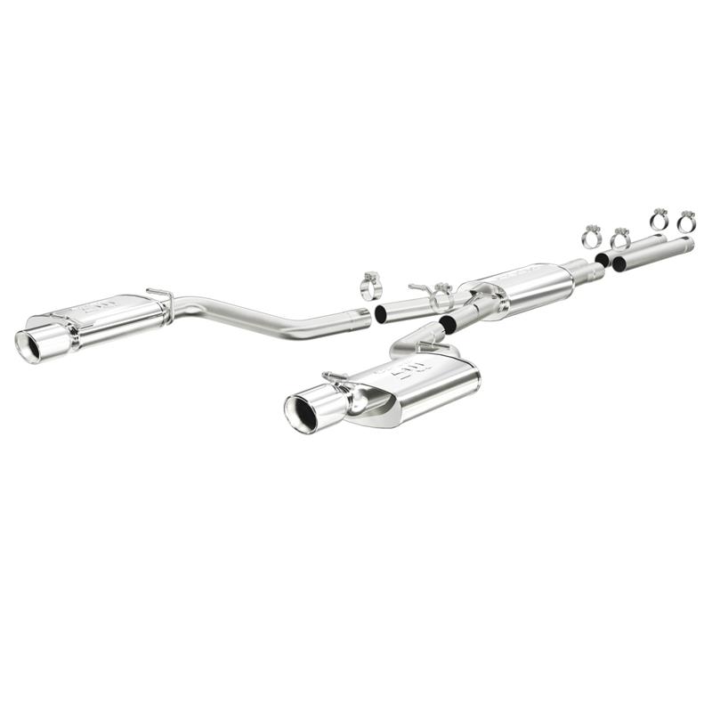 MagnaFlow Street Series - Stainless Cat-Back Exhaust - Dual Split Rear Exit 15628