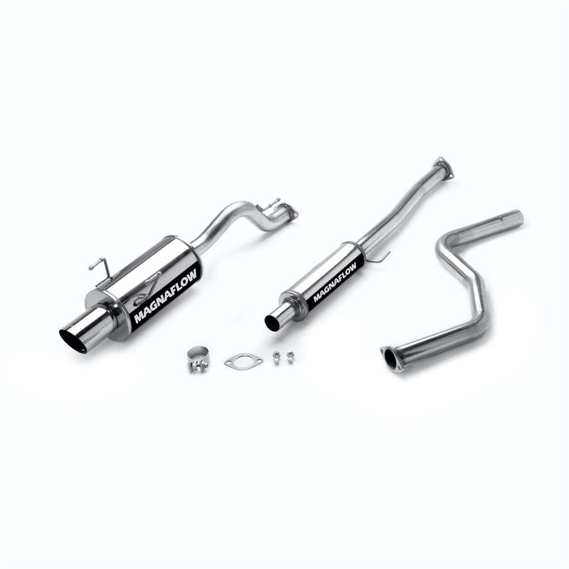 MagnaFlow Street Series - Stainless Cat-Back Exhaust - Single Straight Passenger Side Rear Exit 15652