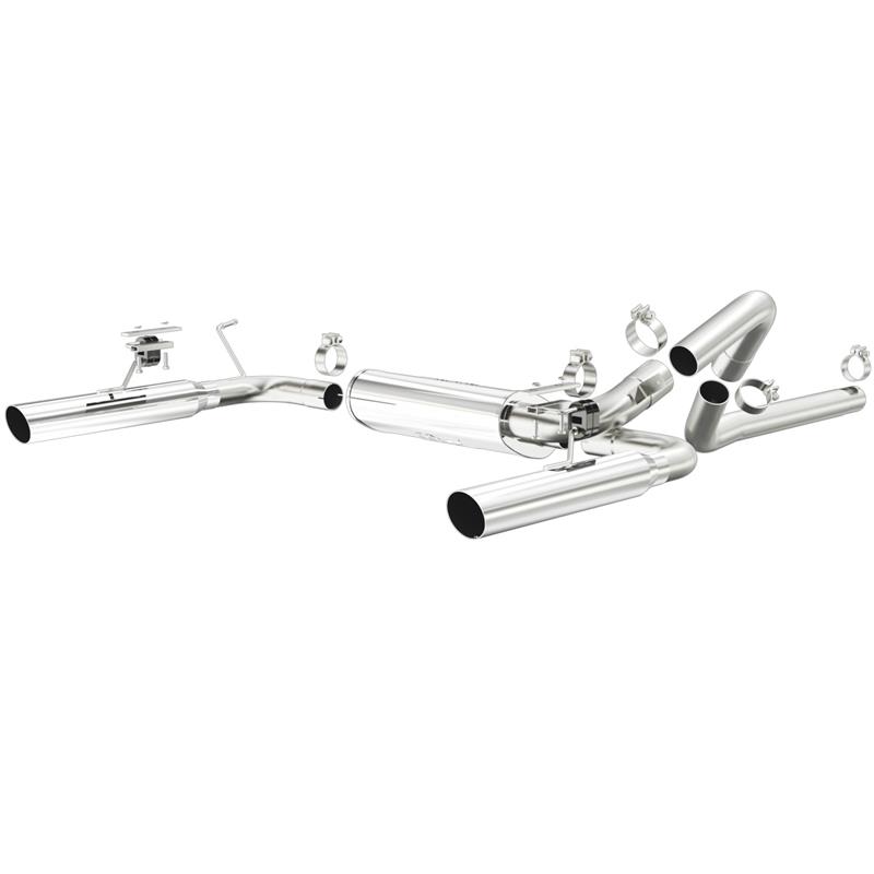 MagnaFlow Street Series - Stainless Cat-Back Exhaust - Dual Split Rear Exit 15684