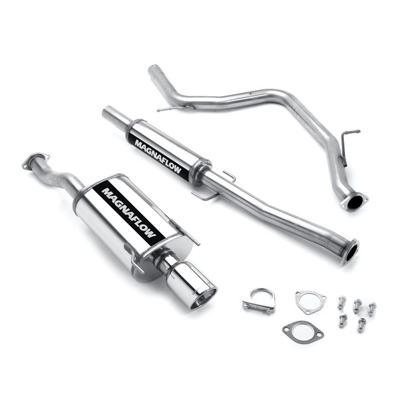 MagnaFlow Street Series - Stainless Cat-Back Exhaust - Single Straight Passenger Side Rear Exit 15686