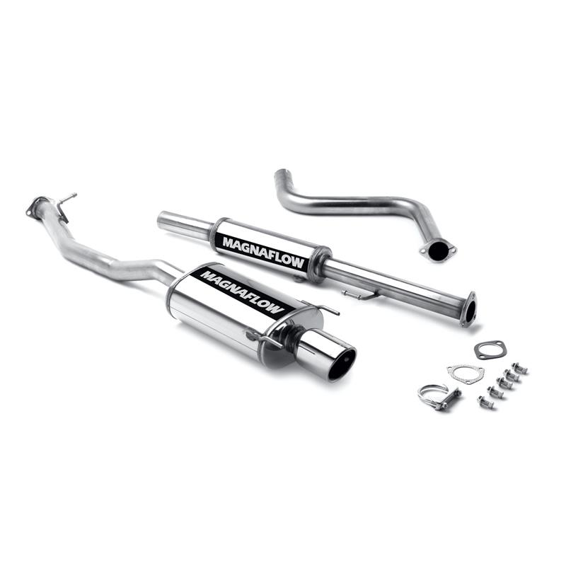 MagnaFlow Street Series - Stainless Cat-Back Exhaust - Single Straight Passenger Side Rear Exit 15687