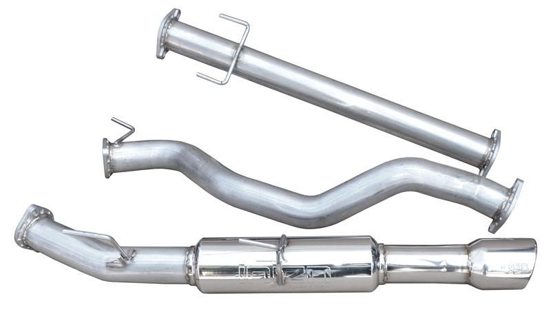Injen Cat-Back Exhaust System - Stainless Steel Exhaust w/Embossed Logos - 3.5 in. Single Wall Stainless Steel Resonated Rolled Tips - HP Gains +8 HP/Torque Gains +6 lbs./ft. SES1971