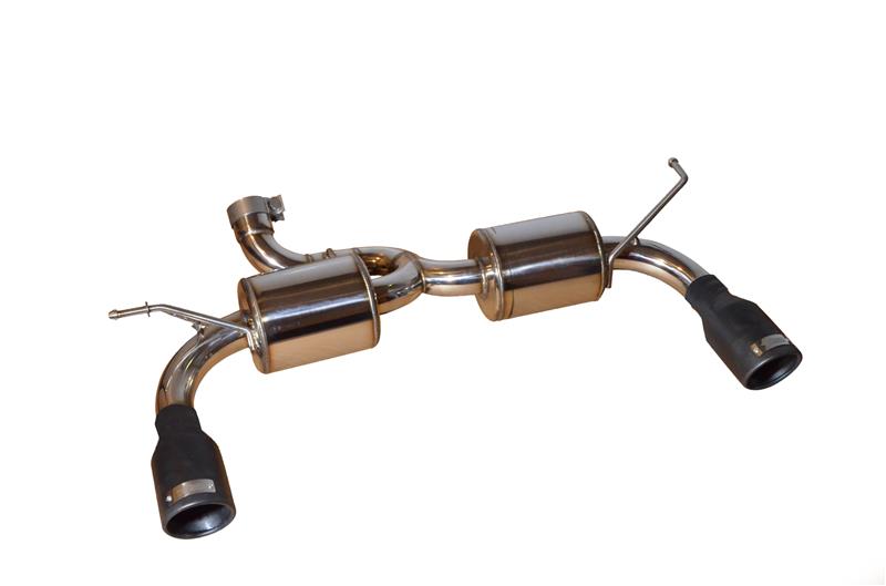 Injen Axle-Back Exhaust System - Incl. Stainless Steel Tubing/Hardware/4 in. Black Tips Finish - HP Gains +3.0 HP/Torque Gains +3.0 ft./lbs. SES5004P