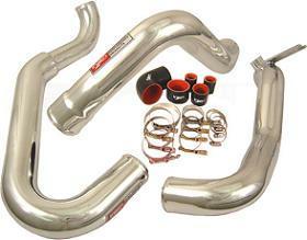 Injen Intercooler Pipe Kit - For Use w/OE Intercooler - Incl. Hot/Cold Side Pipes/High-Flow Turbo Muffler Delete Pipe/Clamps/Couplers - 6061-T1 Aluminum SES3078ICP