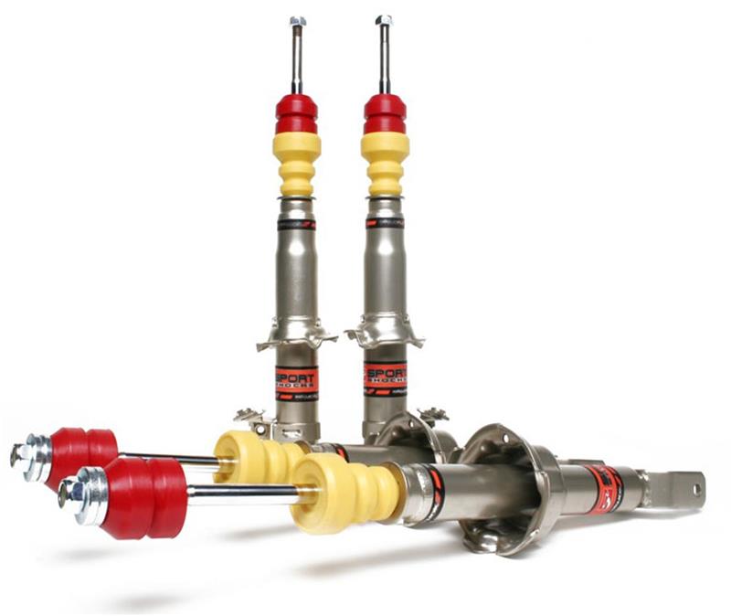 Skunk2 Sport Shock Absorber Kit - Shorter Shock Body - For Use w/Lowering Springs Or Sleeve Coilovers - Includes Shocks/Bumpstops/Rae Bushings - Set of 4 541-05-1010