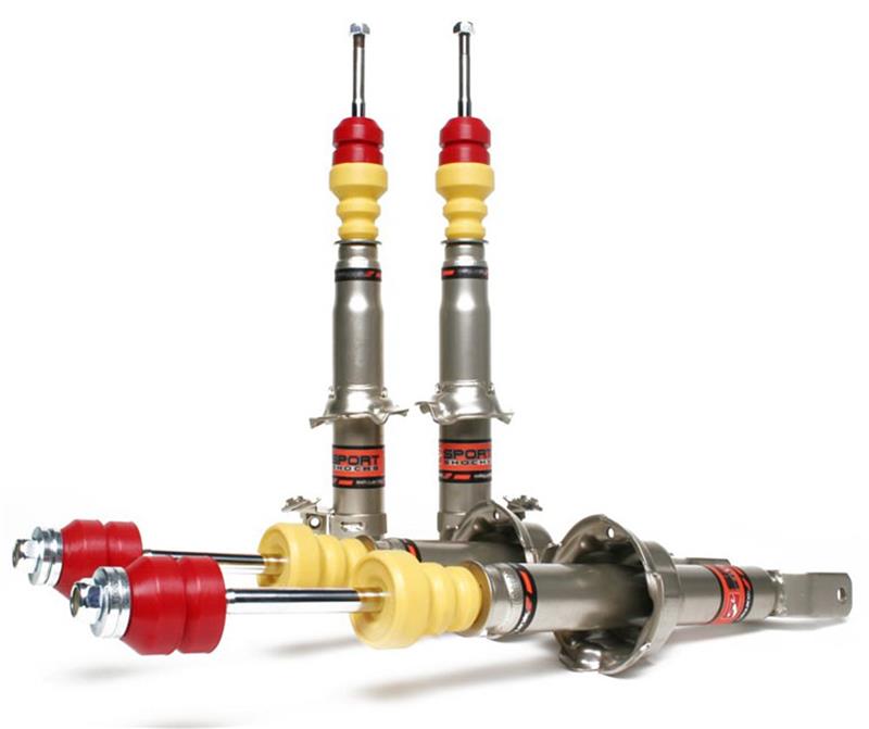 Skunk2 Sport Shock Absorber Kit - Shorter Shock Body - For Use w/Lowering Springs Or Sleeve Coilovers - Includes Shocks/Bumpstops/Rae Bushings - Set of 4 541-05-1220