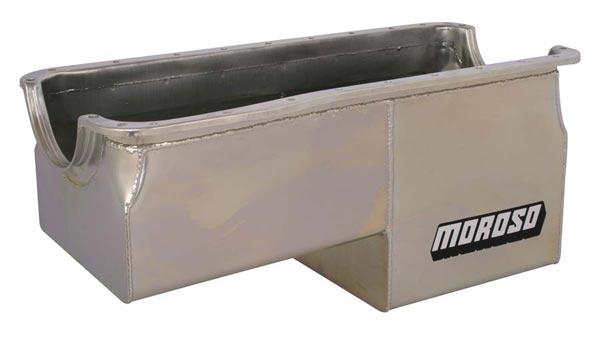 Moroso Oil Pan - Deep Rear Sump - Wet Sump - For Off-Road - Works w/ most starter/FW combinations - Use No. 25970 for dipstick provision - welding required 20612