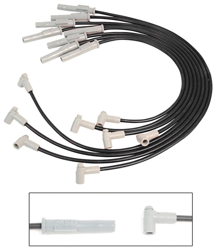 Custom Spark Plug Wire Set - w/Internal/External Coil - Super Conductor 8.5mm 31803