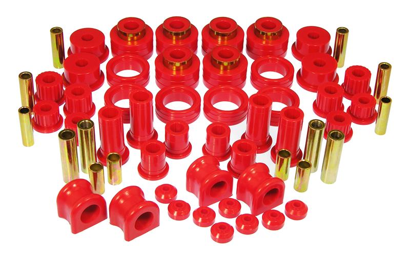 Prothane Total Kit - Incl Body Mounts/C-Arm Frt./Spring And Shackle Rear/Sway Bar Bushings/Sway Bar End Links - For 2 1/2 in. O/D Main Eye And 2 1/2 in. Wide Rr Springs 38078