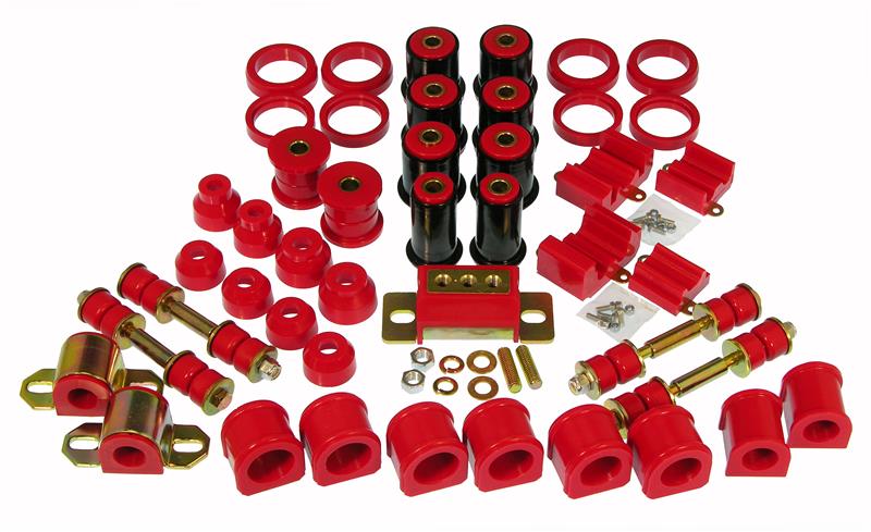 Prothane Total Kit - Incl Ball Joint Boots/Front And Rear C-Arm/Drive Train/Rear Spring And Shackle/Sway Bar End Link/Tie Rod Boots/Transmission Mount 39630