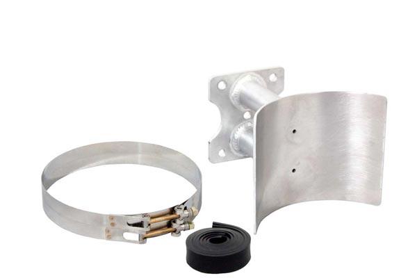 Moroso Dry Sump Tank Mount - Straight extended Tank Mount - Mount is 5.25" flange to saddle base 22677