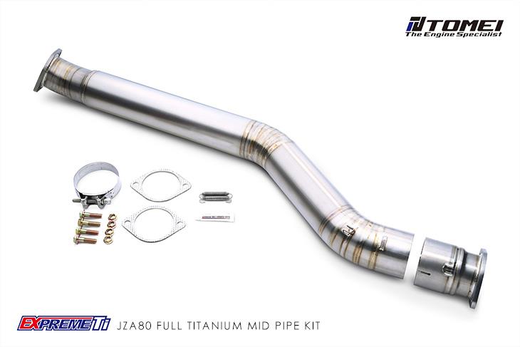 Tomei 4" Full Titanium Mid Pipe Kit Expreme Ti for JZA80 MKIV Supra