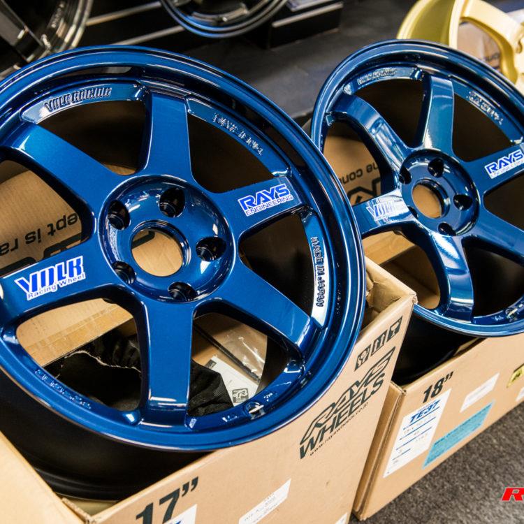 Volk Racing Wheels 18x9.5 - +22 Offset - 5x114.3 Bolt Pattern - Mag Blue - Price is per wheel WVD6X22ED