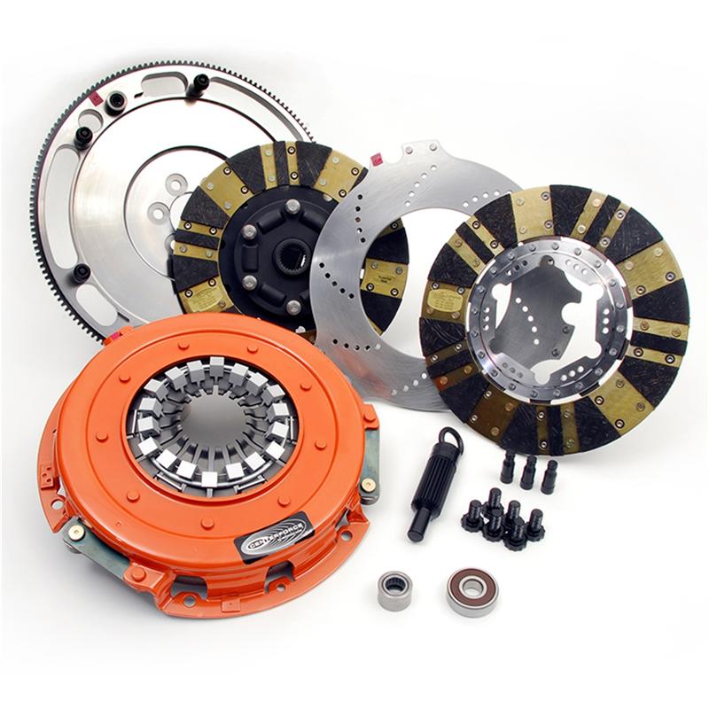 Centerforce Twin Disc Clutch/Flywheel Kit - Incl Pressure Plate, Discs, Floater, Flywheel, Bolts, Alignment Tool, Pilot Bearing 4614842