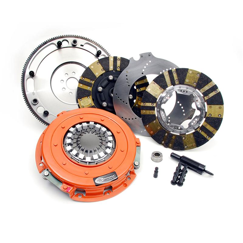 Centerforce Twin Disc Clutch/Flywheel Kit - Incl Pressure Plate, Discs, Floater, Flywheel, Bolts, Alignment Tool, Pilot Bearing 4114805