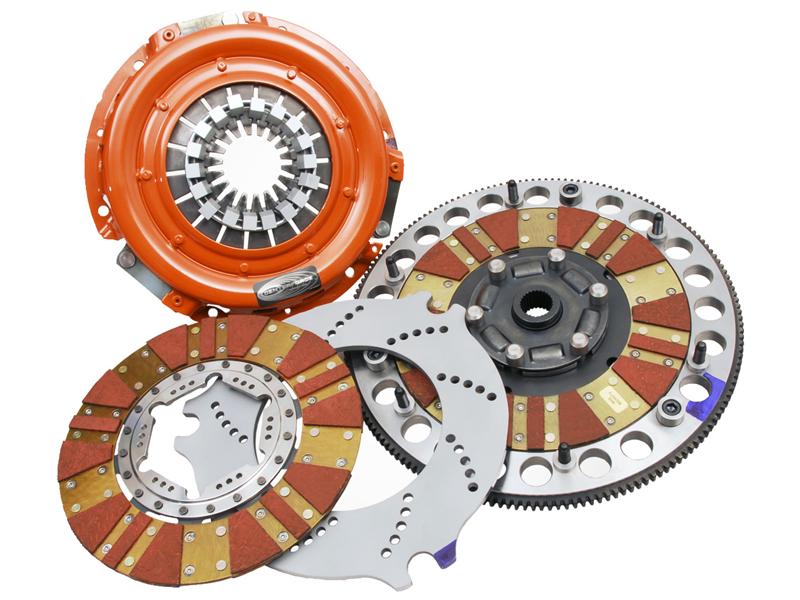 Centerforce Twin Disc Clutch/Flywheel Kit - Incl Pressure Plate, Discs, Floater, Flywheel, Bolts, Alignment Tool, Pilot Bearing 4614800