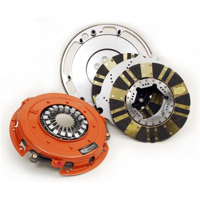 Centerforce Twin Disc Clutch/Flywheel Kit - Incl Pressure Plate, Discs, Floater, Flywheel, Bolts, Alignment Tool, Pilot Bearing 4614844