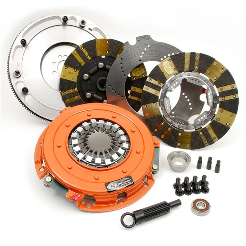 Centerforce Twin Disc Clutch/Flywheel Kit - Incl Pressure Plate, Discs, Floater, Flywhl, Bolts, Alignment Tool, Pilot Bearing, Throw Out Bearing Ext. 4614847