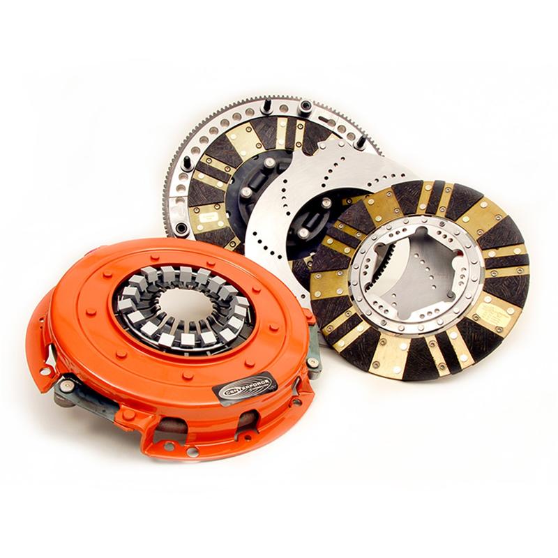 Centerforce Twin Disc Clutch/Flywheel Kit - Incl Pressure Plate, Discs, Floater, Flywheel, Bolts, Alignment Tool, Pilot Bearing 4115750
