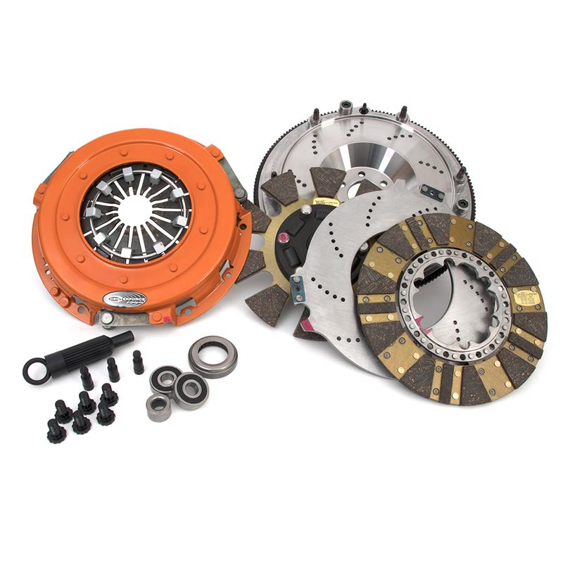 Centerforce Twin Disc Clutch/Flywheel Kit - Incl Pressure Plate, Discs, Floater, Flywheel, Bolts, Alignment Tool, Pilot Bearing 413614843