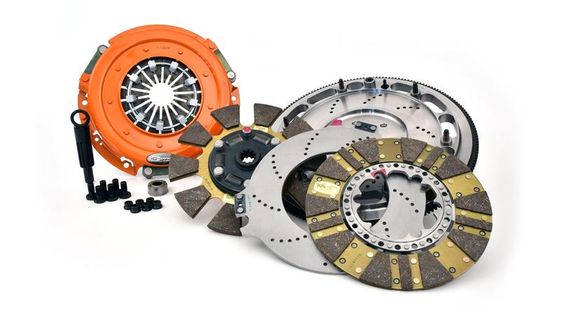 Centerforce Twin Disc Clutch/Flywheel Kit - Incl Pressure Plate, Discs, Floater, Flywheel, Bolts, Alignment Tool, Pilot Bearing 413214880